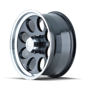 ION Type 171 18x9 / 8x170 BP / 0mm Offset / 130.8mm Hub Black/Machined Wheel