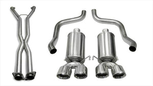 Corsa 06-08 Chevrolet Corvette C6 (A/T) 2.5in Xtreme Cat-Back Exhaust - 3.5in Twin Tips