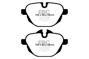 EBC 11+ BMW X3 2.0 Turbo (F25) Greenstuff Rear Brake Pads