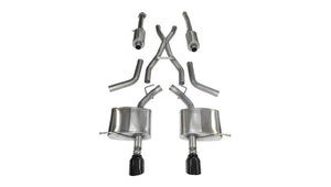Corsa 2011-2024 Dodge Durango 5.7L V8 Black Sport Dual Rear Cat-Back Exhaust