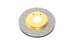 DBA 10-15 Lexus RX350 Rear Drilled & Slotted Street Series Rotor