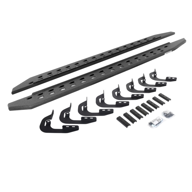 Go Rhino 15-19 GMC Sierra 2500/3500HD DC 4DR RB20 Slim Running Boards Kit (w/Brackets) - Bedliner Ct