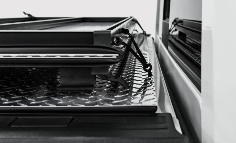 Access 17-24 Nissan Titan 5ft 6in Bed LOMAX Tri-Fold Cover - Urethane Diamond Plate