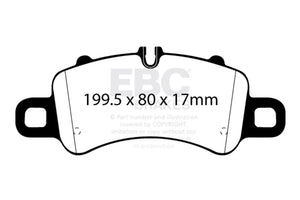 EBC 17-18 Porsche 718 Boxster 2.5L Redstuff Front Brake Pads