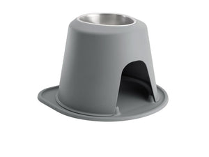 WeatherTech Pet Feeding System Single High 64oz 10in. Stainless Bowl - Dark Grey