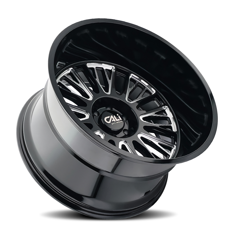 Cali Off-Road 9116 Vertex 20x10 / 6x139.7 BP / -25mm Offset / 106mm Hub Gloss Black Milled Wheel