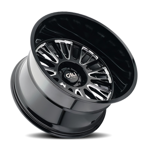 Cali Off-Road 9116 Vertex 22x12 / 6x139.7 BP / -44mm Offset / 106mm Hub Gloss Black Milled Wheel