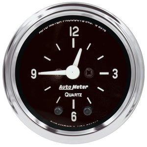 Autometer Cobra 2 1/16in 12HR Analog Clock Gauge