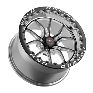 Weld S85 Beadlock 15x9/5x114.3/6.5 BS/3.18 HB - Black Center - Polished Shell - Black SBL MT Wheel