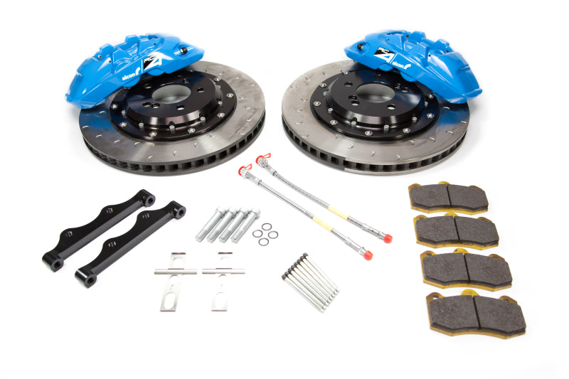 Alcon 2009+ Nissan GT-R R35 380x33mm Rotor 4 Piston Caliper RC4 Rear Axle Kit - Sky Blue