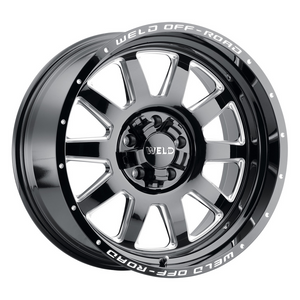 Weld Stealth 18x9 / 5x114.3 / 4.5 BS / 78.1 HB - Gloss Black Milled - Non-BL Wheel