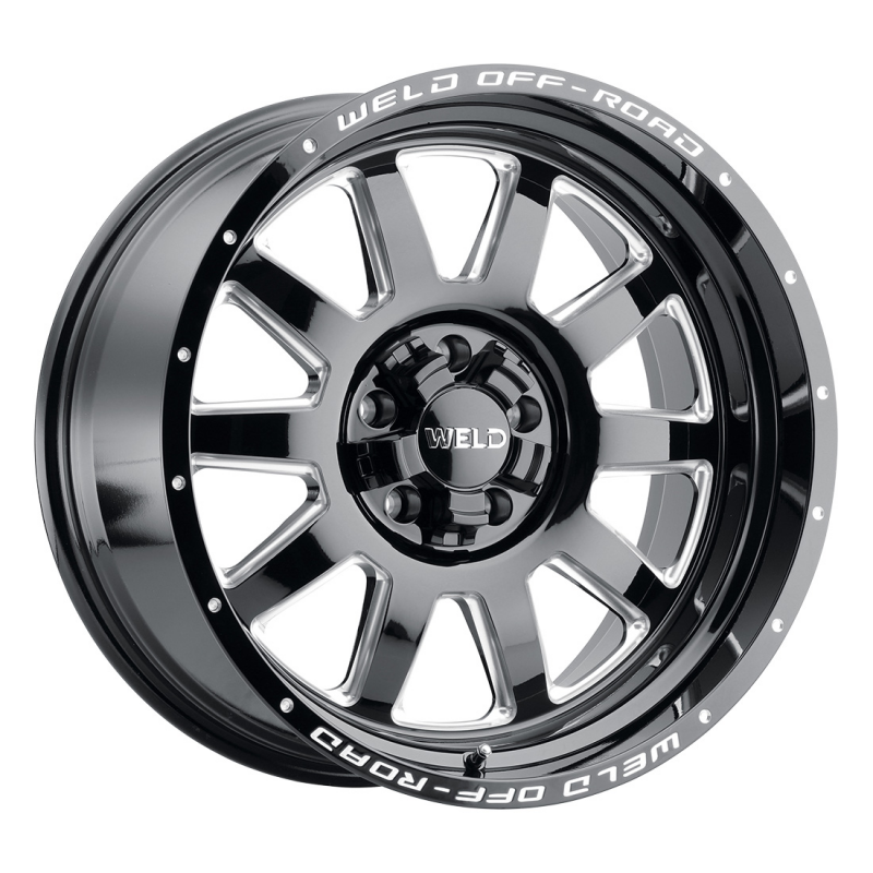 Weld Stealth 18x9 / 5x114.3 / 4.5 BS / 78.1 HB - Gloss Black Milled - Non-BL Wheel