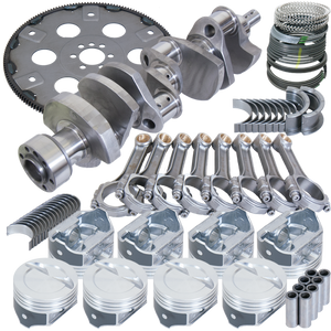 Eagle Chevy 350 1Pc 3.750in Crank 5.700in I-Beam Rod 4.000in Pistons Eagle 168 Tooth FP Bal Assembly