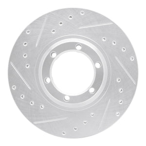 R1 86-95 Dodge Raider Front Left Drilled & Slotted Silver Brake Rotor
