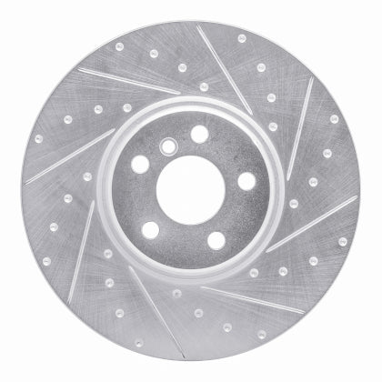 R1 16-26 Toyota GR Supra Front Drill & Slot Silver Rotors