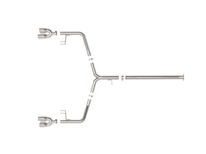aFe Takeda 21-24 Kia K5 GT L4-2.5L (t) SS Axle-Back Exhaust System w/ Polished Tips