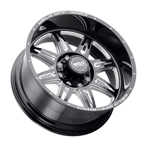 Weld Cheyenne 20x10 / 8x180 / 4.75 BS / 124.3 HB - Gloss Black Milled - Non-BL Wheel