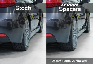 PERRIN 02-14 Subaru WRX / 2004 STI / 13-25 BRZ & Toyota GR86 25mm Wheel Spacers 5x100 56mm CB - Pair