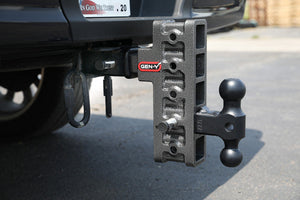Gen-Y Mega Duty 2.5in Bolt On 9in Drop 3.5K TW 32K Hitch w/GH-0161 Dual-Ball/Pintle Lock