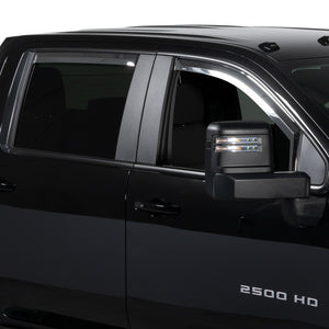 Putco 14-18 Chevy Silverado LD - 4 Door - Crew Cab Element Chrome Window Visors