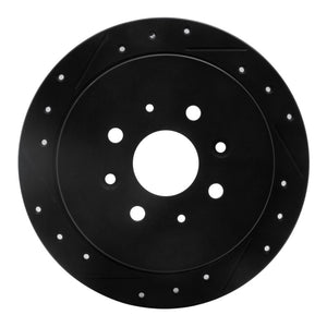R1 99-03 Renault SCENIC (Mexico) Rear Left Drilled & Slotted Black Brake Rotor
