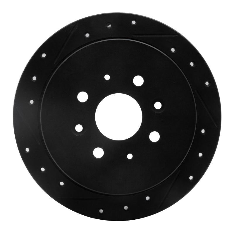 R1 99-03 Renault SCENIC (Mexico) Rear Left Drilled & Slotted Black Brake Rotor