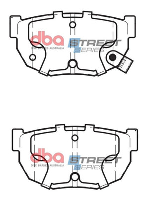 DBA 93-01 Nissan Silvia S14/S15 Street Series Rear Brake Pads