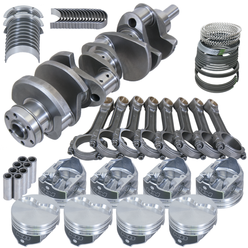 Eagle Ford 351W 4.000in Crank 6.200in I-Beam Rods -6.5cc Flat Top 4.040in Pistons Rotating Assembly