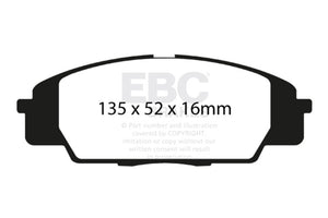 EBC Racing 99-04 Honda S2000 RP-1 Race Front Brake Pads