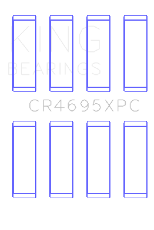 King Ford Ecoboost 2.0L / 2.3L (Size 0.25) pMaxKote Coated Connecting Rod Bearing Set