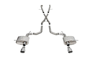 Corsa 2021-2025 Dodge Durango SRT Hellcat Cat-Back 2.75in Dual Rear Exit Xtreme 4.5in Polished Tips