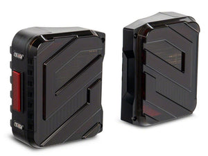 Raxiom 07-18 Jeep Wrangler JK Axial Series Trident LED Tail Lights- Black Housing (Smoked Lens)