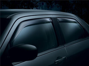 WeatherTech 05-13 Toyota Tacoma Double Cab Front and Rear Side Window Deflectors - Dark Smoke