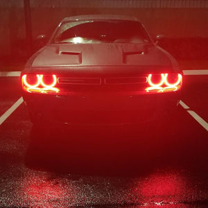 Oracle 15-21 Dodge Challenger LED Waterproof Halo Kit - ColorSHIFT - BC1