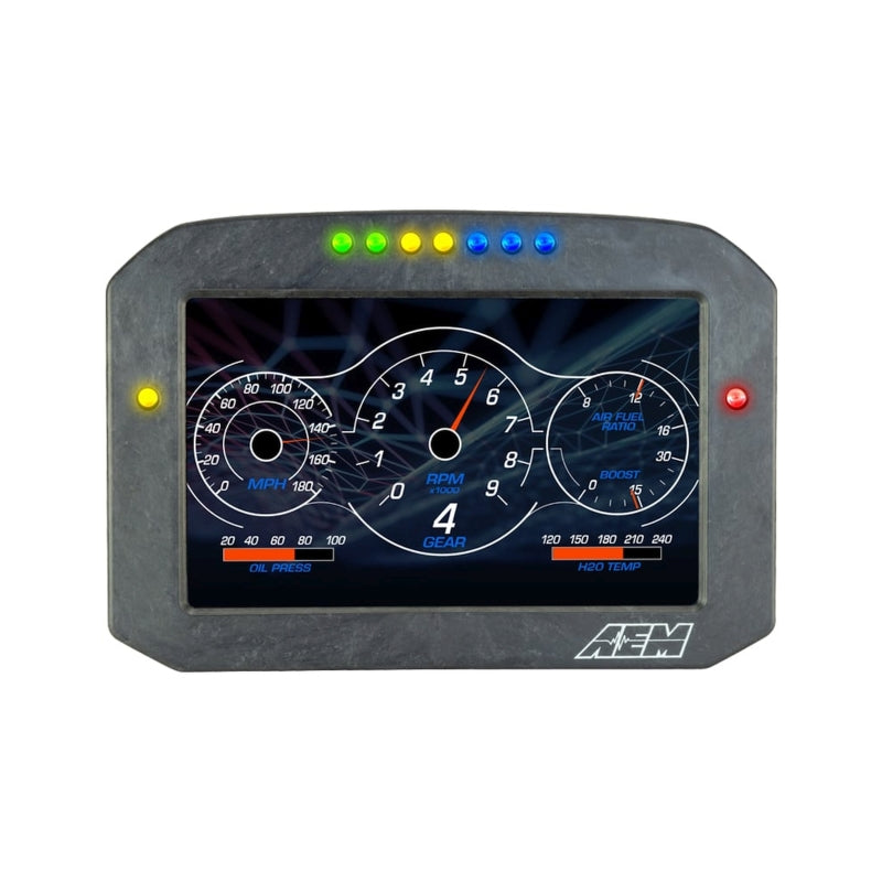 AEM CD-7G Carbon Flush Digital Dash Display w/ Internal 20Hz GPS & Antenna