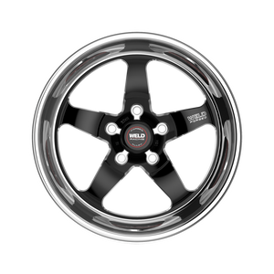 Weld S71 17x9 / 5x114.3 / 5.7 BS / 3.18 HB - Black Center - Polished Shell - Non-BL Wheel