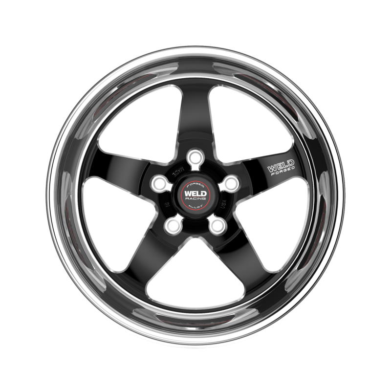 Weld S71 18x9 / 5x114.3 / 6.7 BS / 3.18 HB - Black Center - Polished Shell - Non-BL Wheel
