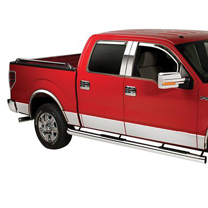 Putco 04-08 Ford F-150 Super Cab 6.5 Short Box - 7in Wide - 10pcs Stainless Steel Rocker Panels