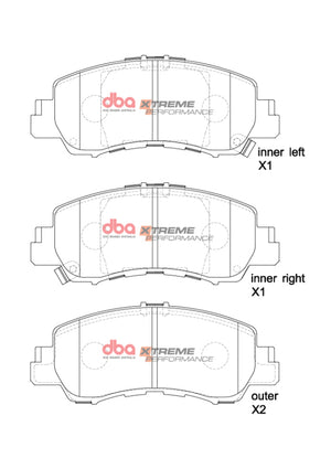 DBA 2018+ Mitsubishi Eclipse Cross XP Performance Front Brake Pads