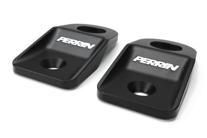 PERRIN 08-14 Subaru WRX/STI / 08-11 Impreza / 08-10 Outback Upper Radiator Bracket Set - Black