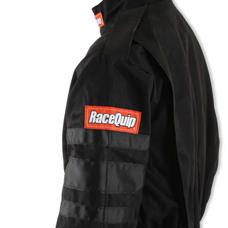 RaceQuip Black SFI-1 1-L Suit - Medium Tall