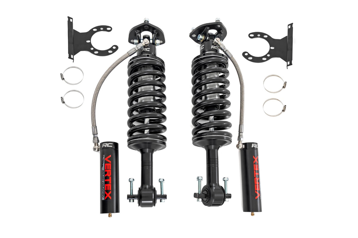 Rough Country Vertex 2.5 Remote Reservoir Leveling Coilovers 2 Inch | Ford F-150 (14-26)