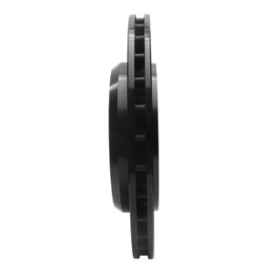 R1 12-25 Dodge Durango Rear Right Drilled & Slotted Black Brake Rotor