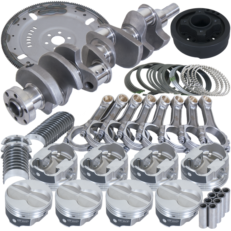 Eagle Ford 302 3.400in Crank 5.400in I-Beam Rods 4.000in Pistons 164 Tooth FP Balanced Assembly