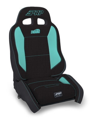 PRP EnduroCrawl Reclining Suspension Seat - Black/Teal Tweed - Passenger