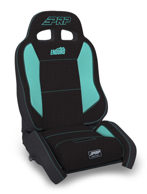PRP EnduroCrawl Reclining Suspension Seat - Black/Teal Tweed - Passenger