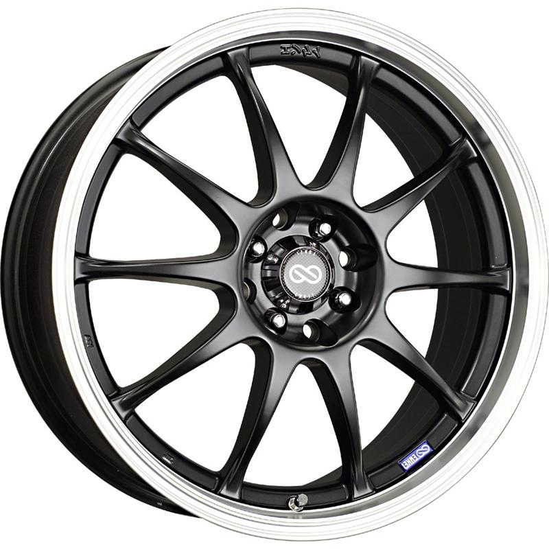 Enkei J10 16x7 4x100/108 42mm Offset 72.62mm Bore Dia Silver w/ Machined Lip Wheel