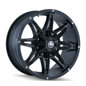 Mayhem 8090 Rampage 20x10 / 8x170 BP / -25mm Offset / 125.2mm Hub Matte Black Wheel