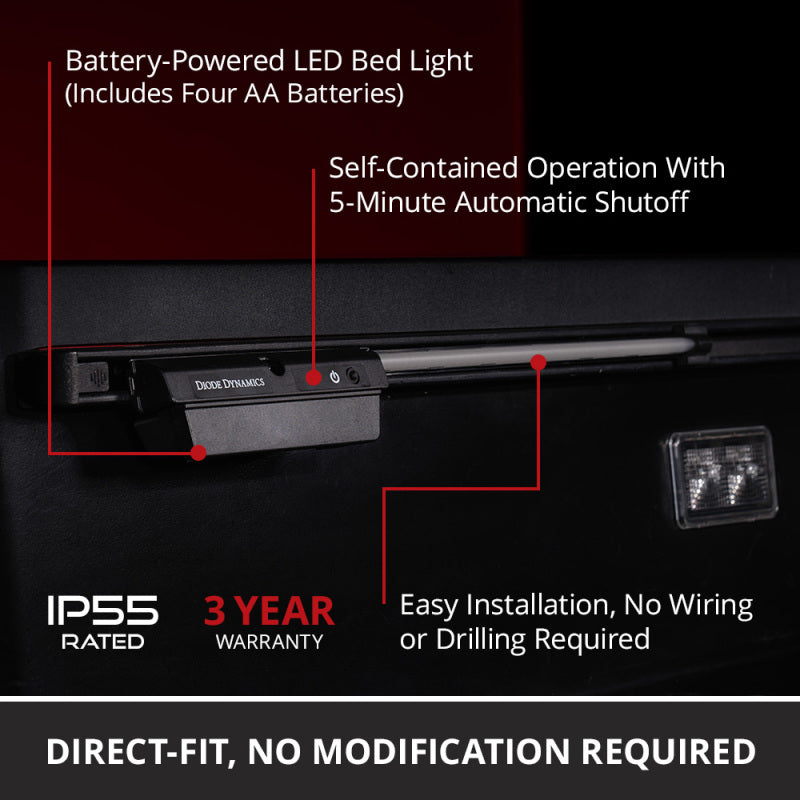 Diode Dynamics 05-26 Toyota Tundra/Tacoma Blade LED Bed Light w/ Rail Adaptor