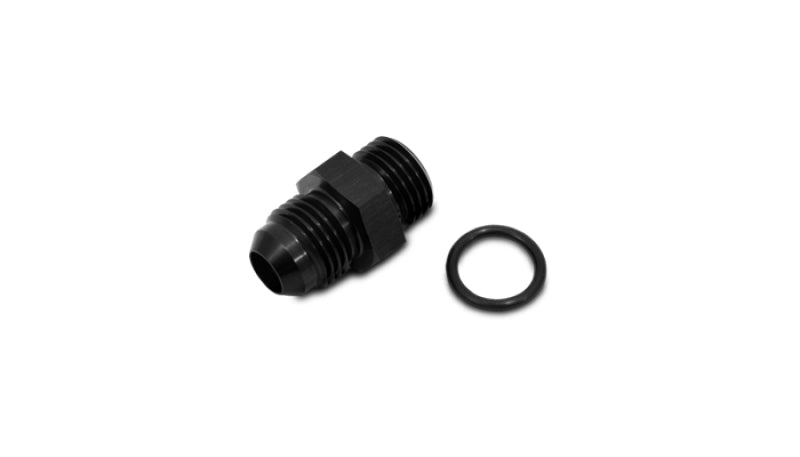 Vibrant -8AN Flare to AN Straight Cut Thread (3/4-16) with O-Ring Adapter Fitting